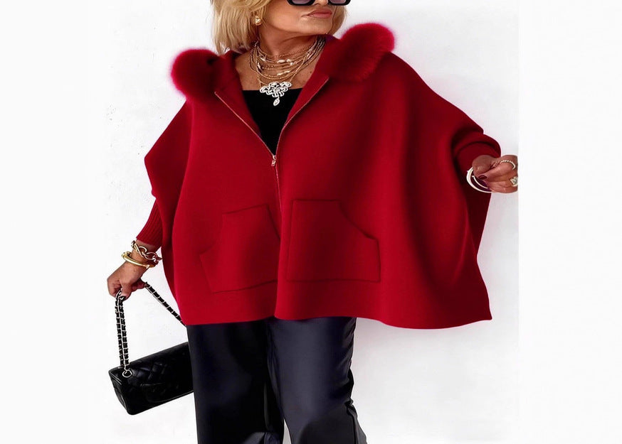 Luxury hooded cardigan