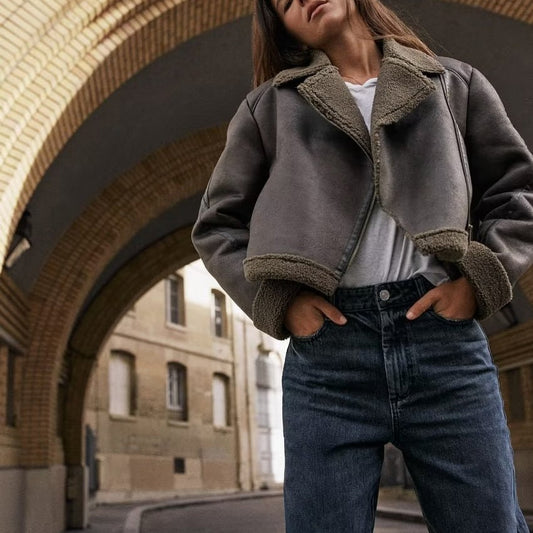 Patch Motorcycle Coat