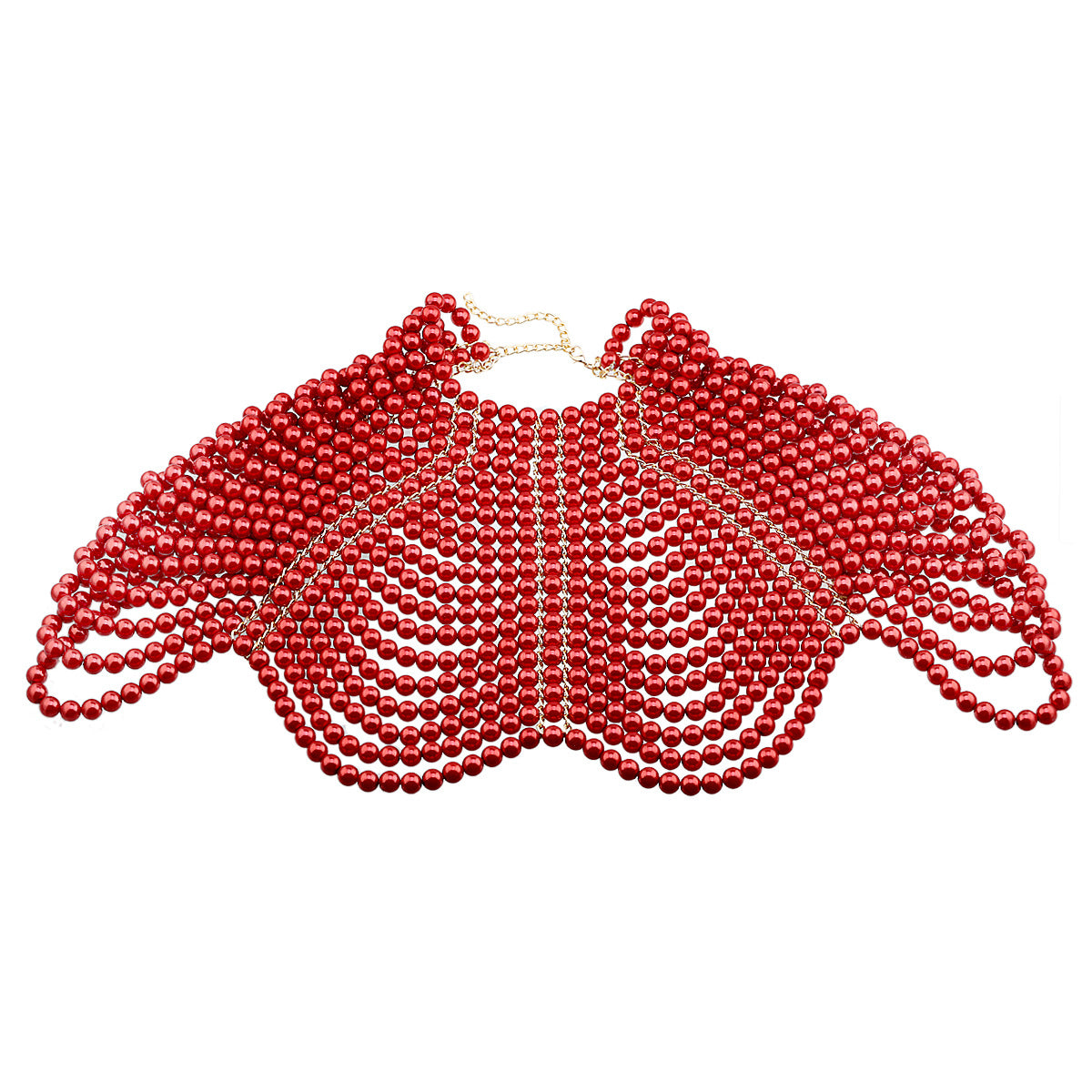 Women's Shawl-style Pearl Body Chain