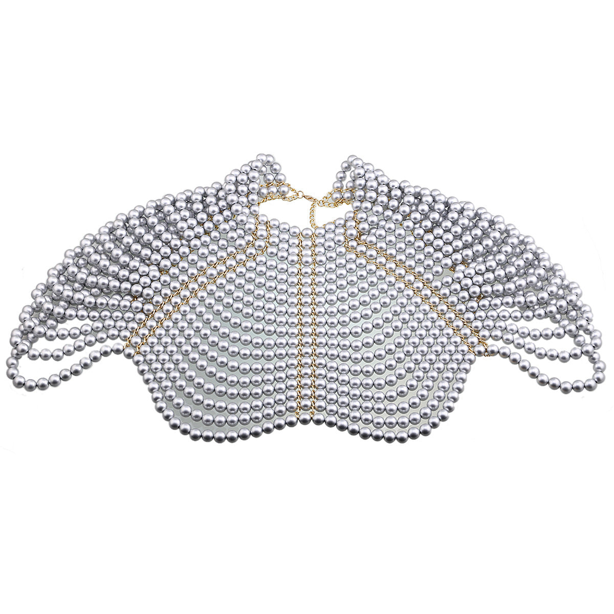 Women's Shawl-style Pearl Body Chain