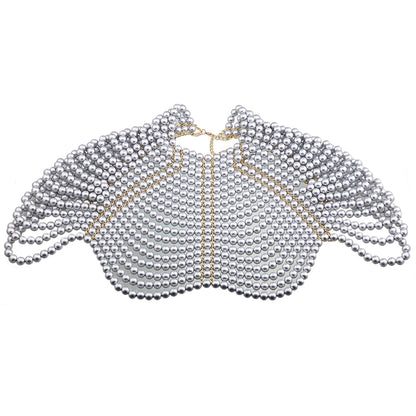 Women's Shawl-style Pearl Body Chain