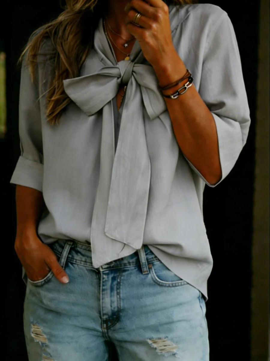 Sienna Tie-Neck Blouse