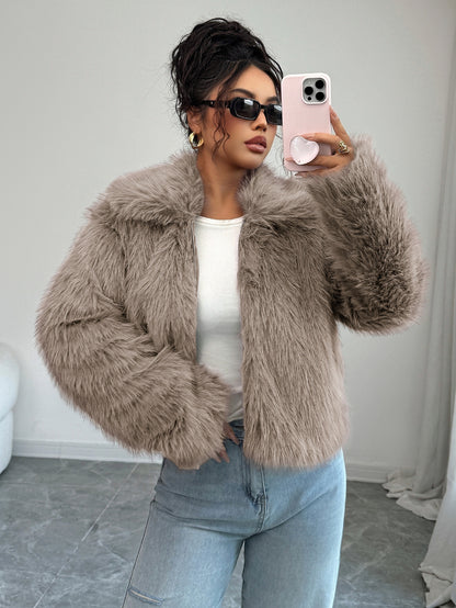 Fluffy Elegance Long-Sleeve jacket