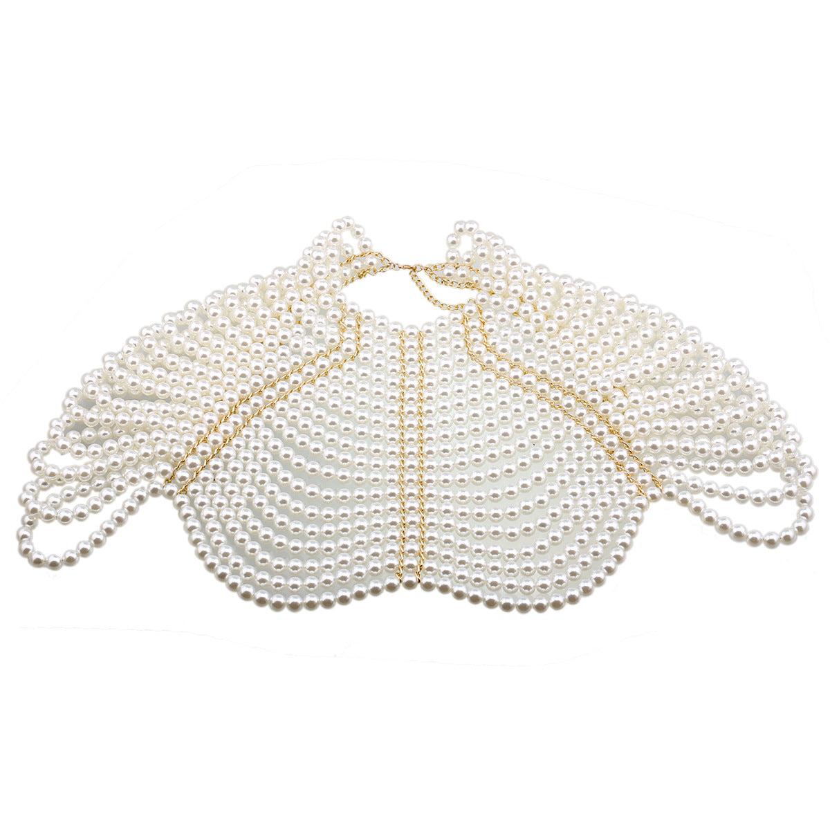 Women's Shawl-style Pearl Body Chain