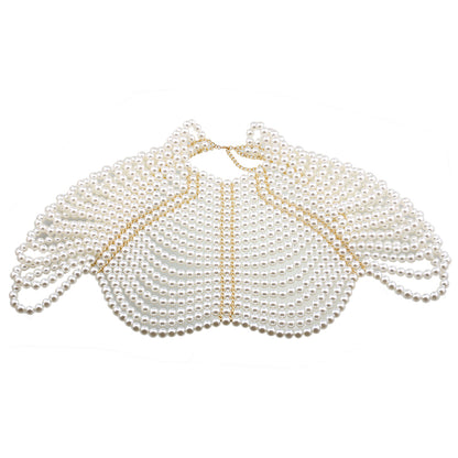 Women's Shawl-style Pearl Body Chain