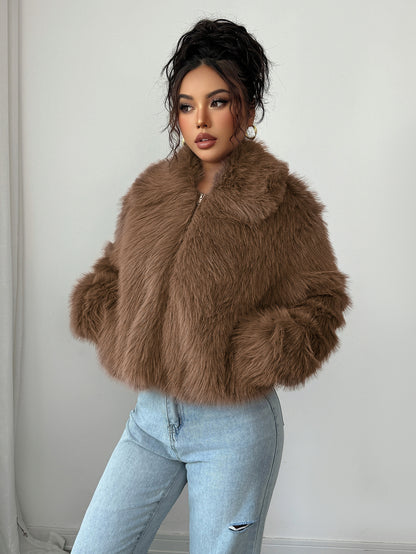 Fluffy Elegance Long-Sleeve jacket