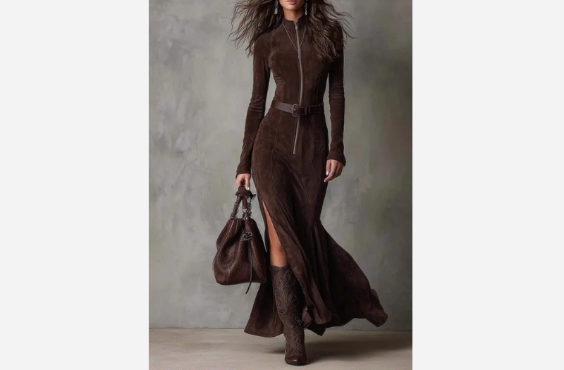 Women's retro cowboy dress