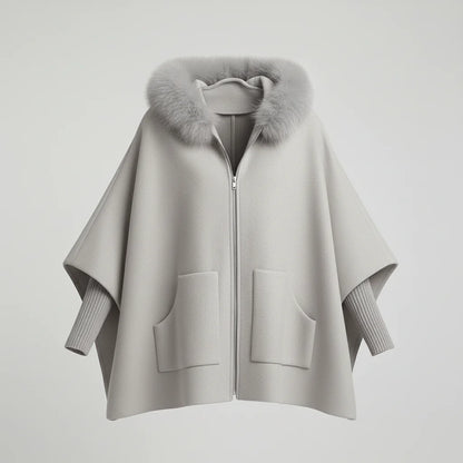 Luxury hooded cardigan