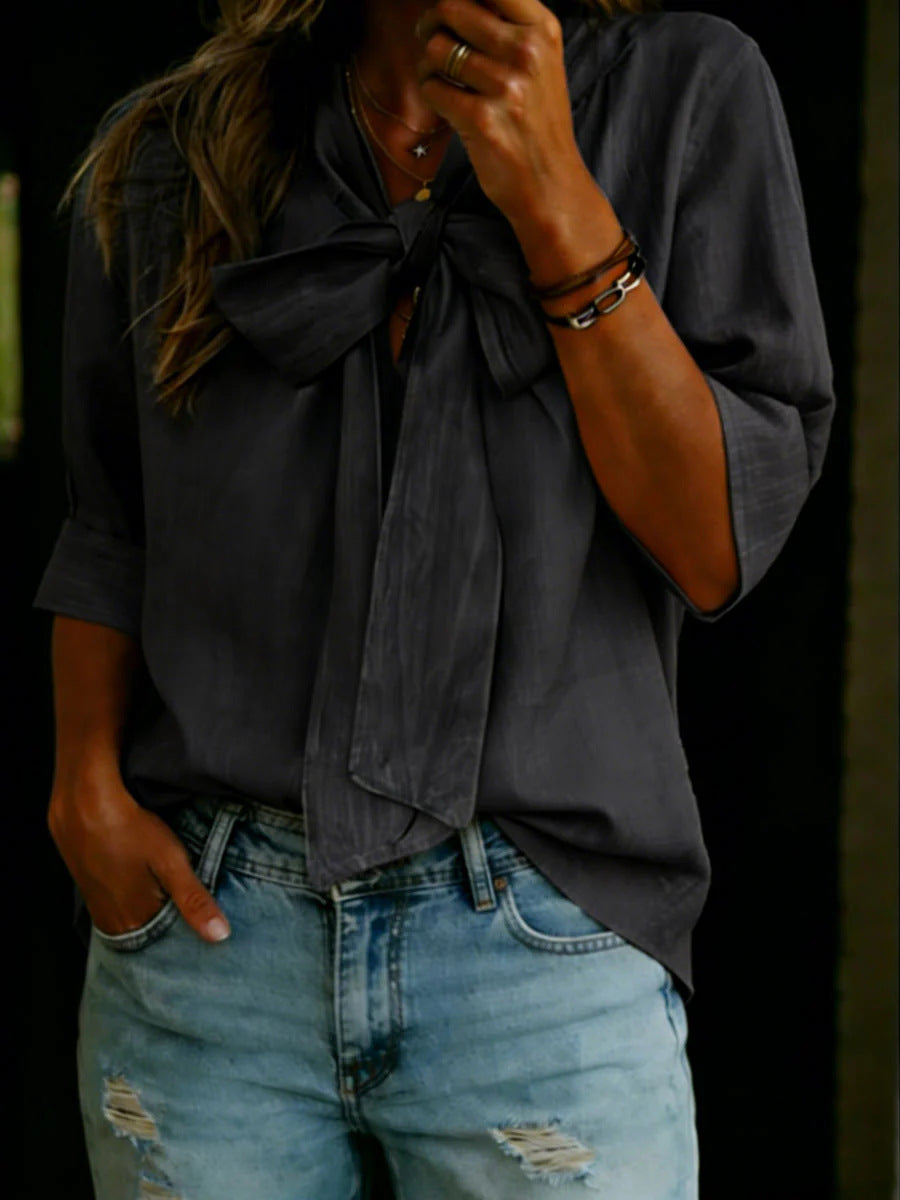 Sienna Tie-Neck Blouse