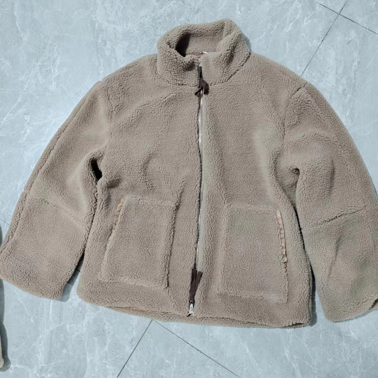 Women’s Elegant Lamb Wool Turtleneck Coat