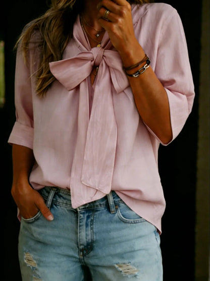 Sienna Tie-Neck Blouse