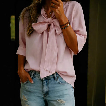 Sienna Tie-Neck Blouse