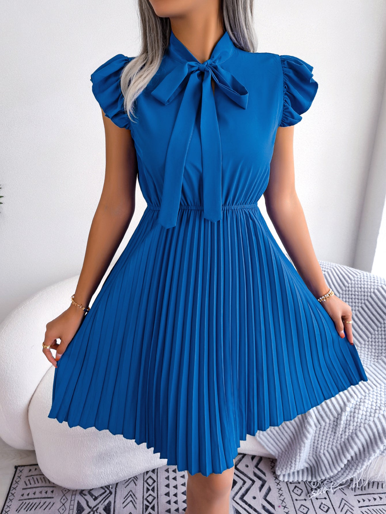 Serena Pleated Elegance Dress