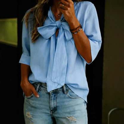 Sienna Tie-Neck Blouse