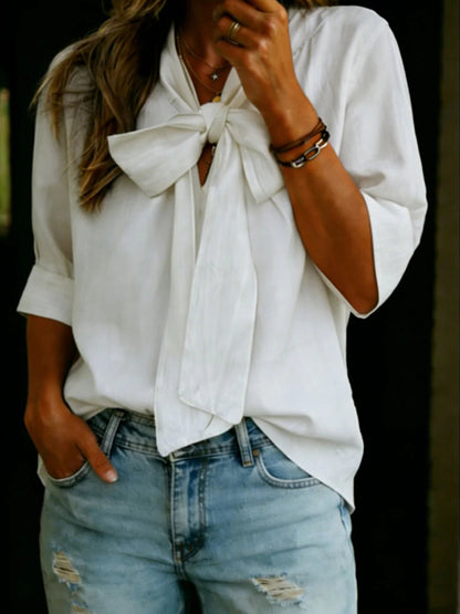 Sienna Tie-Neck Blouse