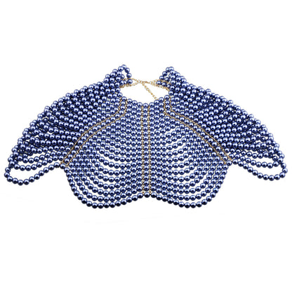 Women's Shawl-style Pearl Body Chain